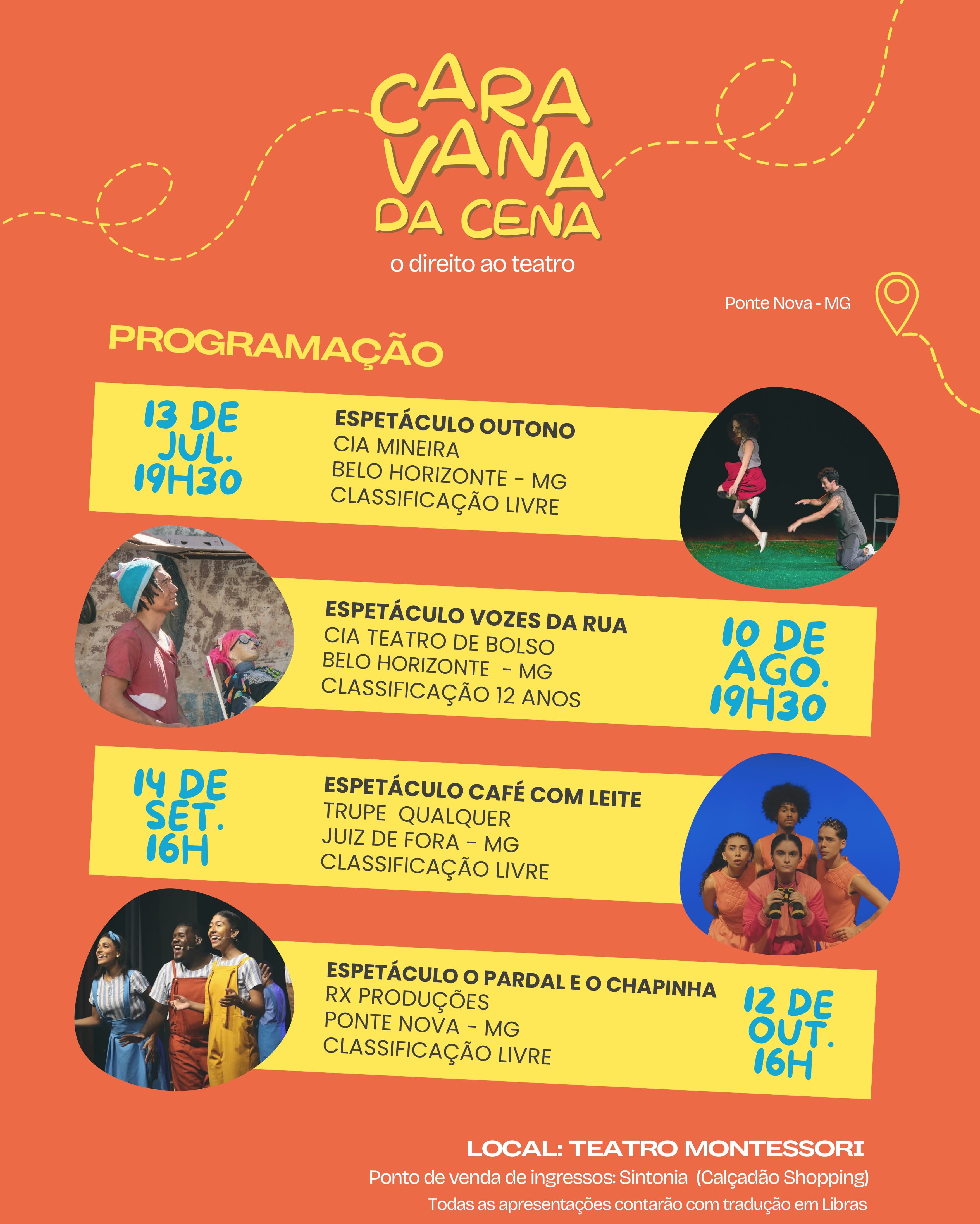 Cartaz da 1ª Edição da Caravana na Cena