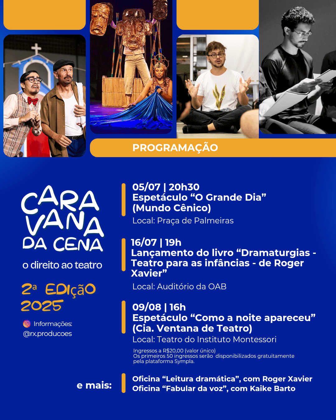 Cartaz da 2ª Edição da Caravana na Cena